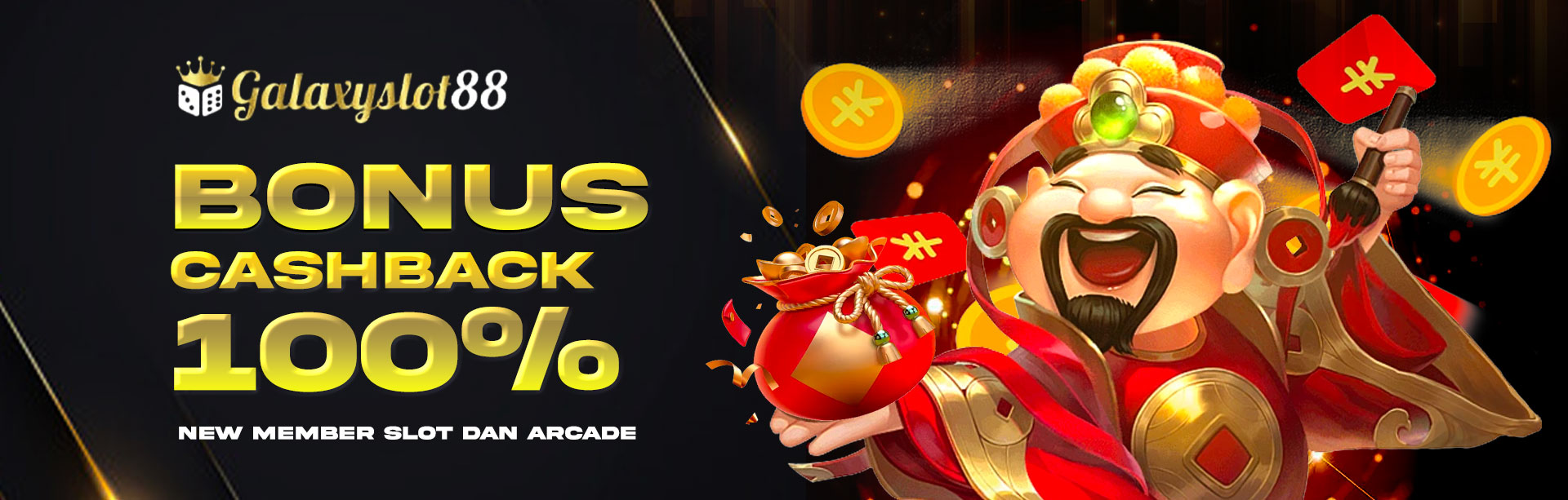 BONUS NEW MEMBER CASHBACK 100%