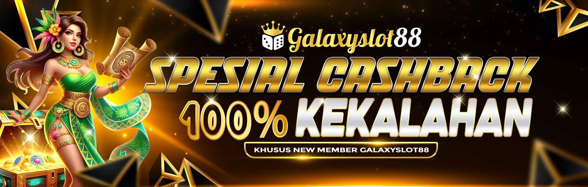 BONUS NEW MEMBER CASHBACK 100%